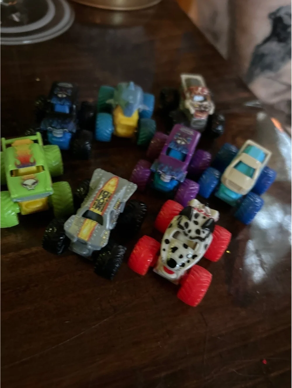 Set of 8 Hot Wheels Monster Truck Toy Cars